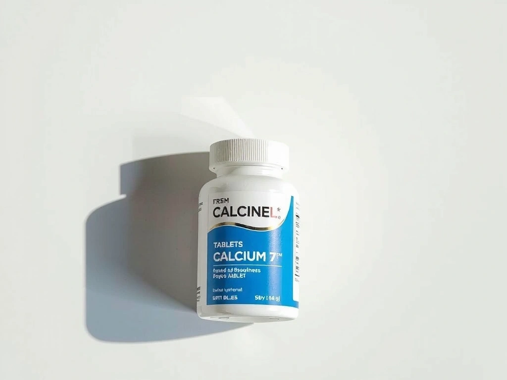 Calcium supplement bottle